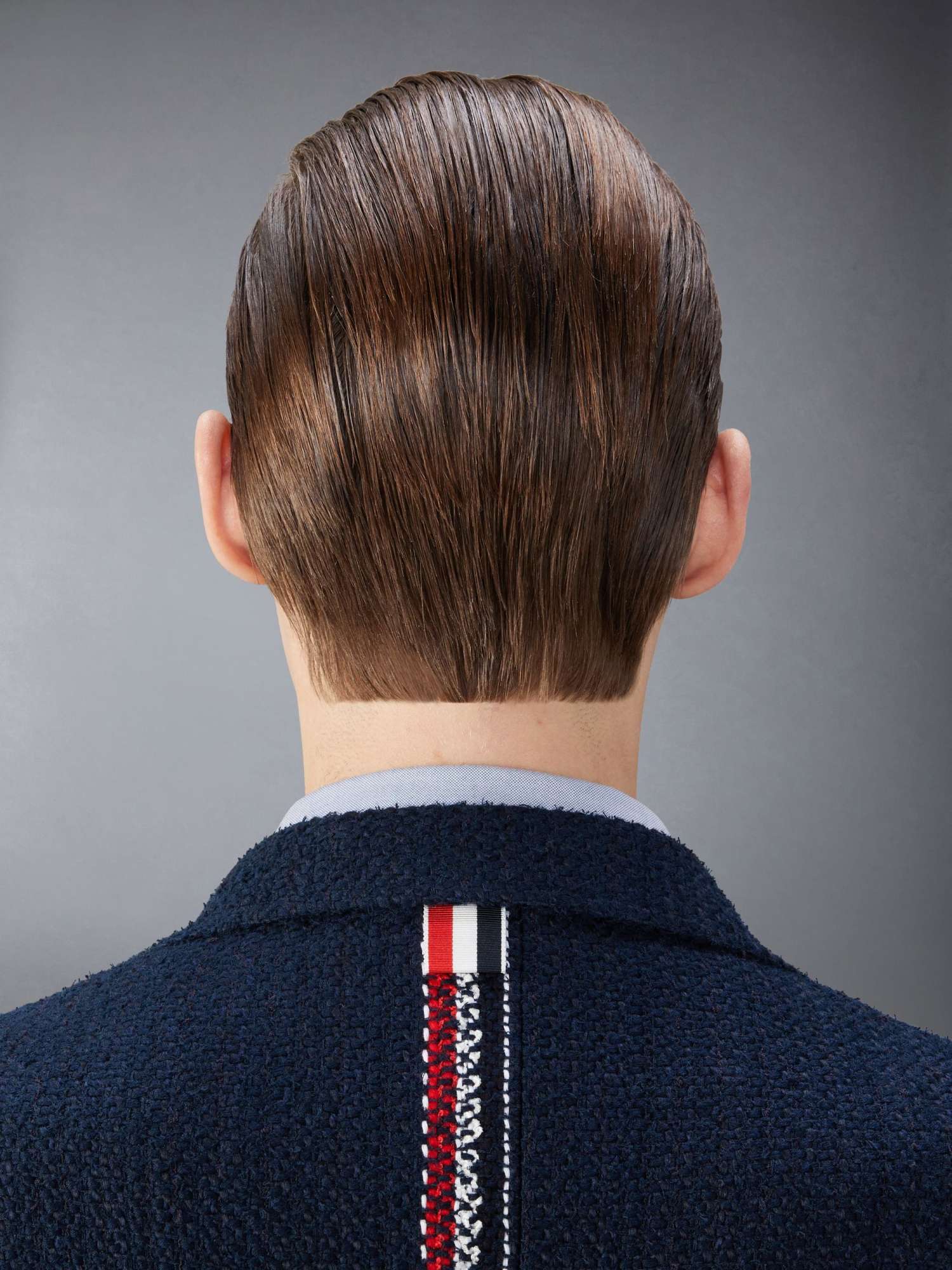 Thom Browne Tweed Single-breasted Blazer In Black