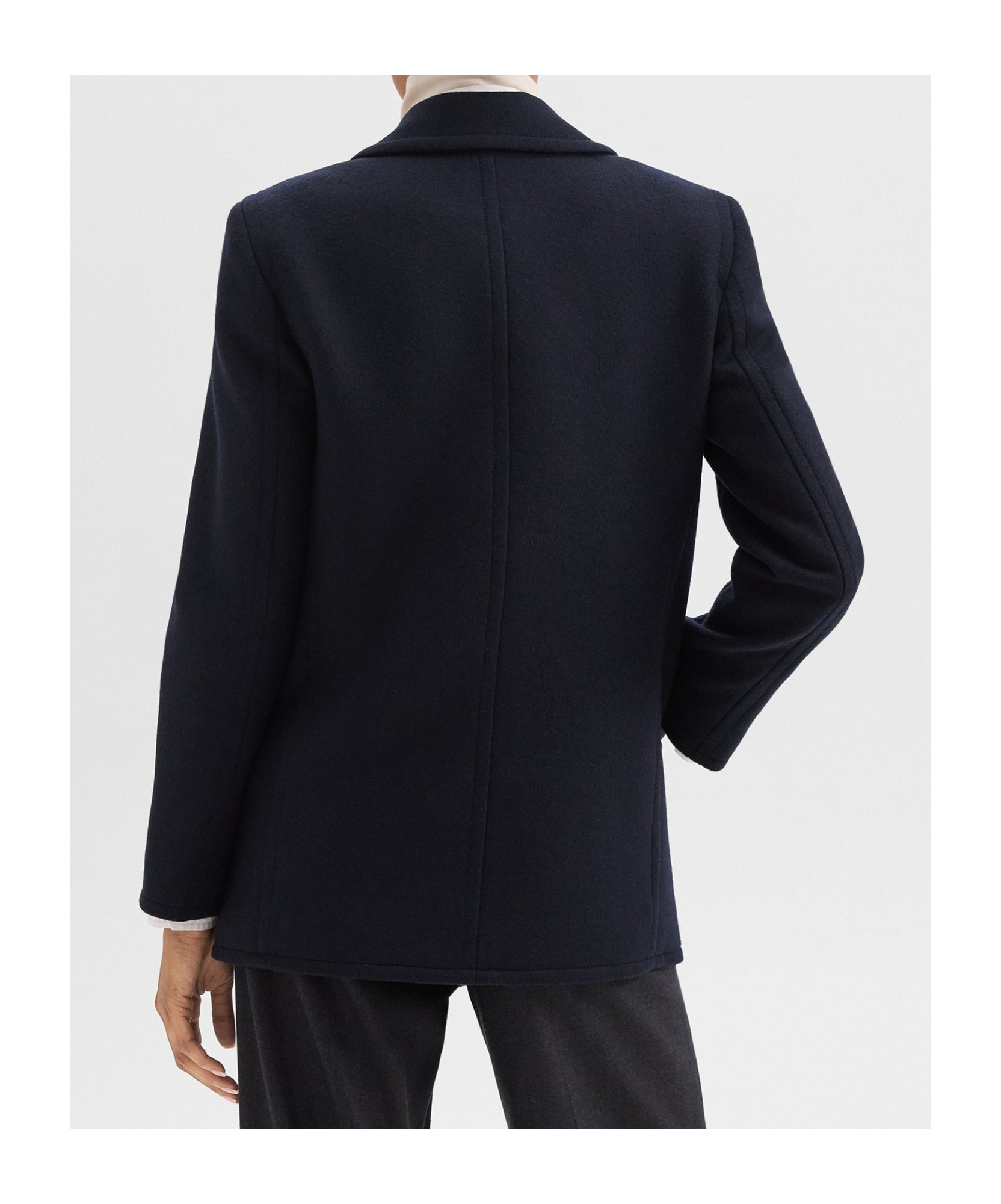 Theory Long-sleeved Suit Coat In Black