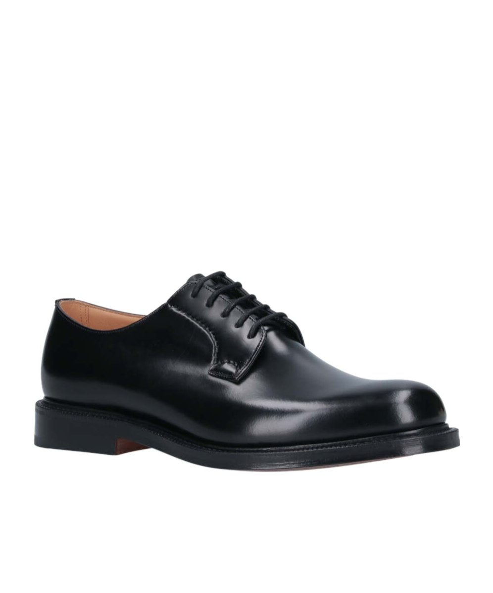 Shop Church's Laced Derby Shoes In Black