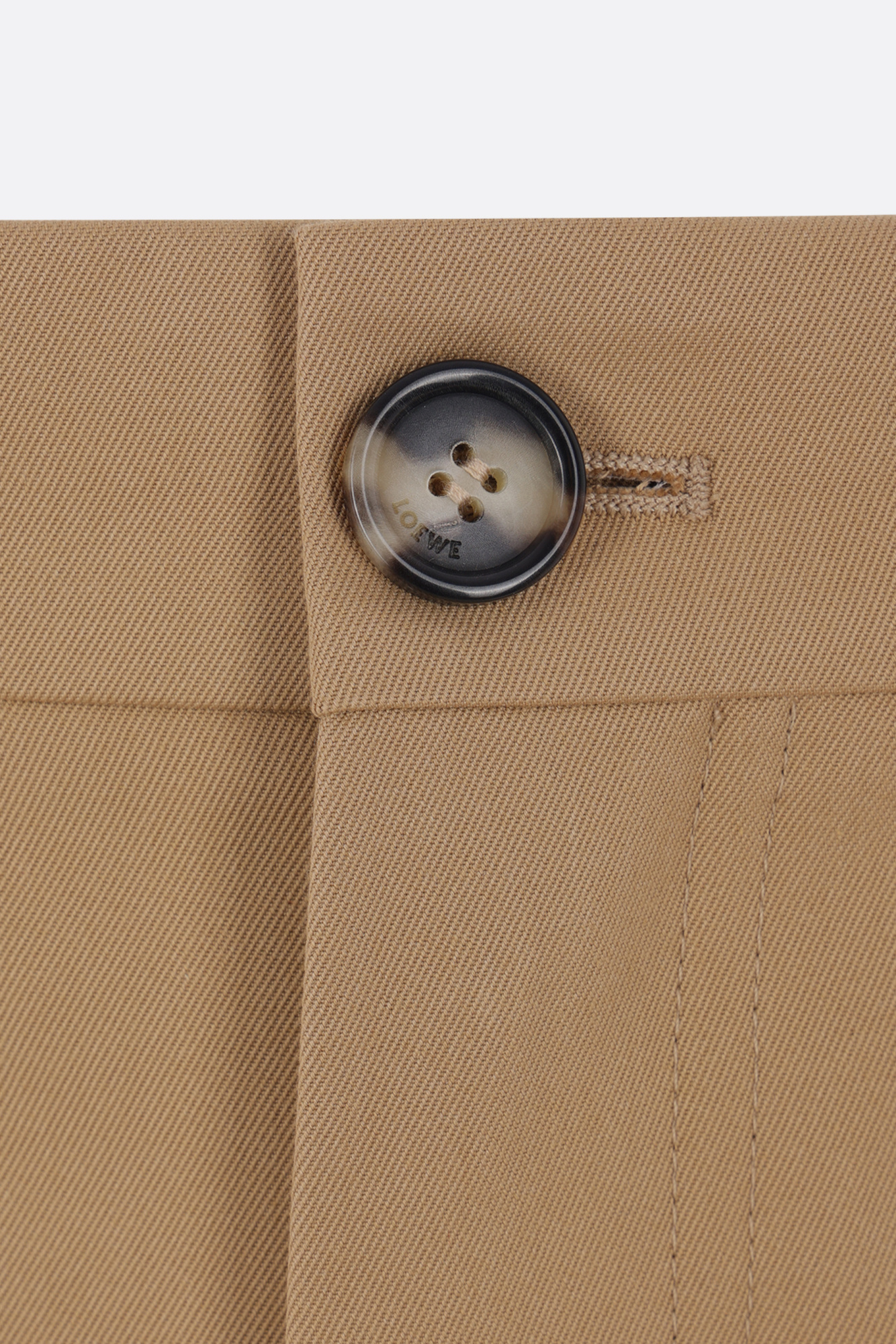 Loewe Cotton Carpenter Trousers In Brown