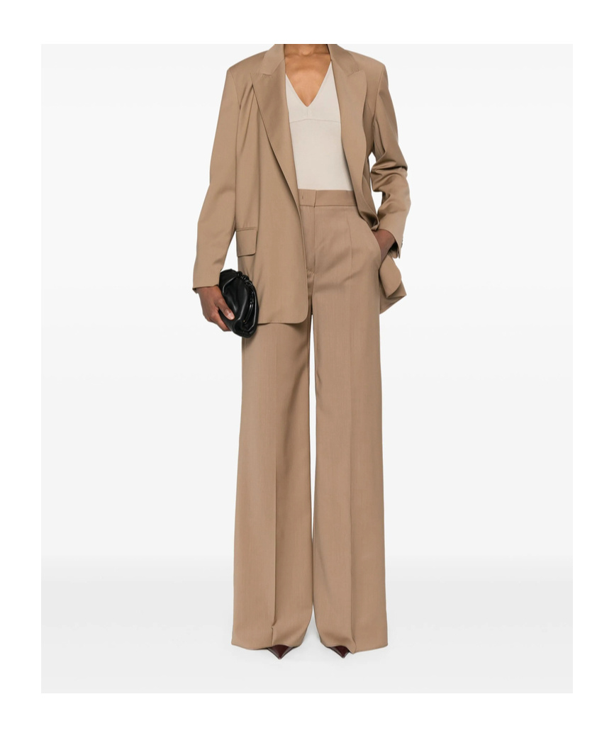 Max Mara High-waist Trousers In Virgin Wool