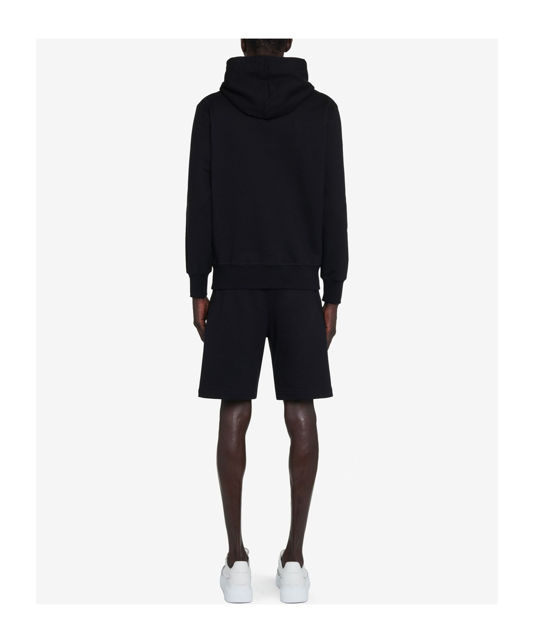 Alexander Mcqueen Alexander Mc Queen Bermuda Shorts With Selvedge Logo Band In Black