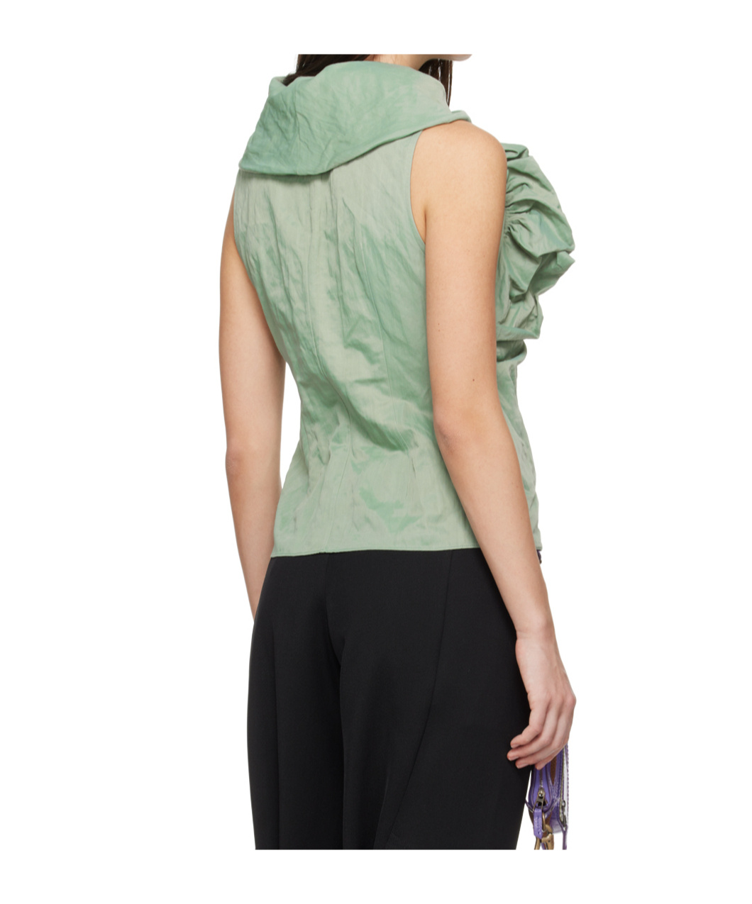 Kiko Kostadinov Green Lozan Tank Top In Green