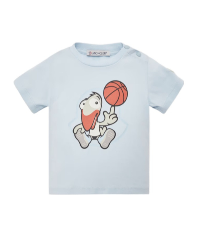 Moncler Short-sleeved T-shirt In Blue