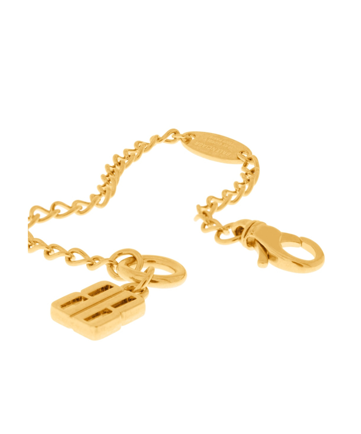Balenciaga Nano Thin Bracelet In Gold