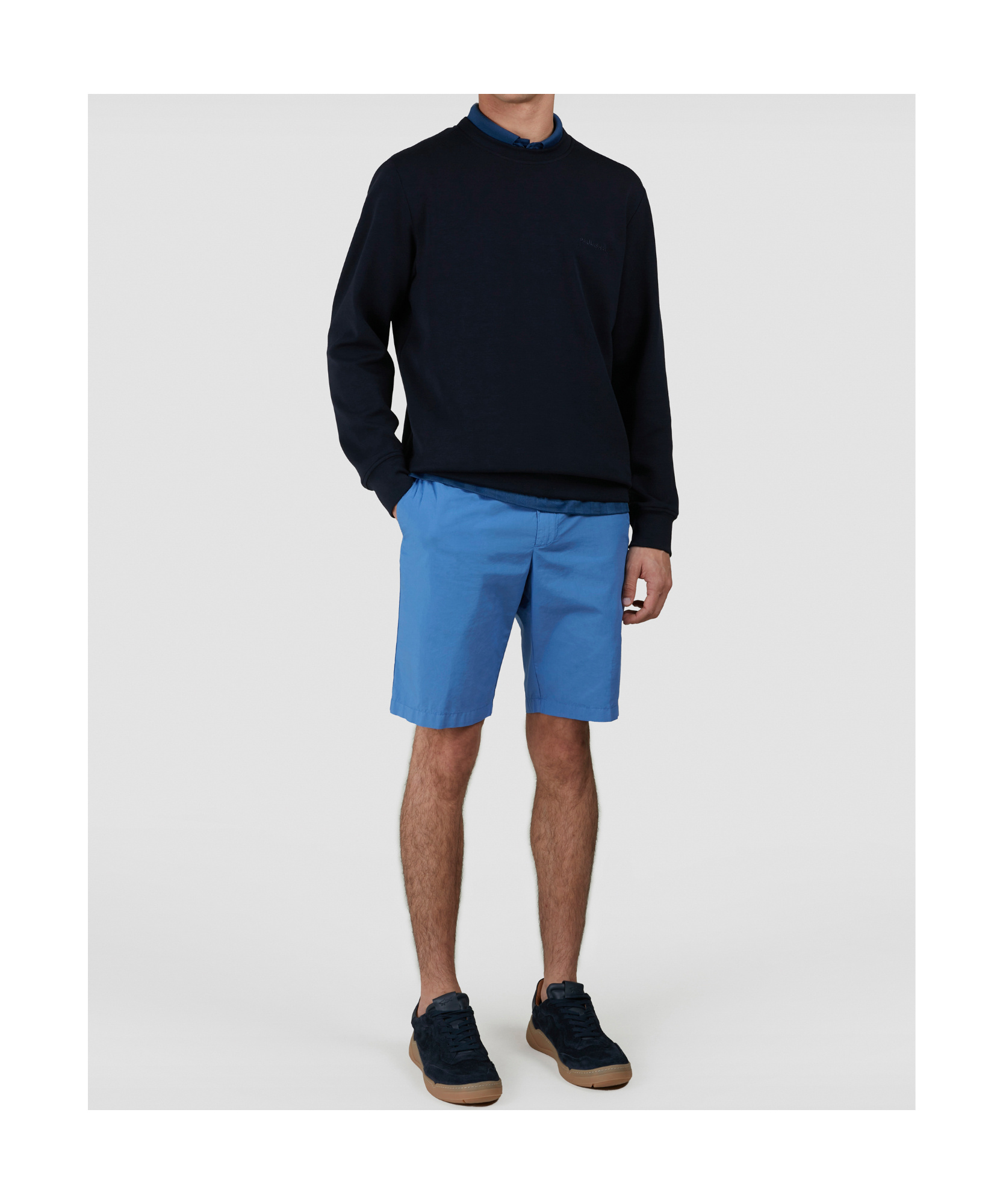 PAUL & SHARK X-SOFT SWEATSHIRT WITH MAXI SHARKS PRINT