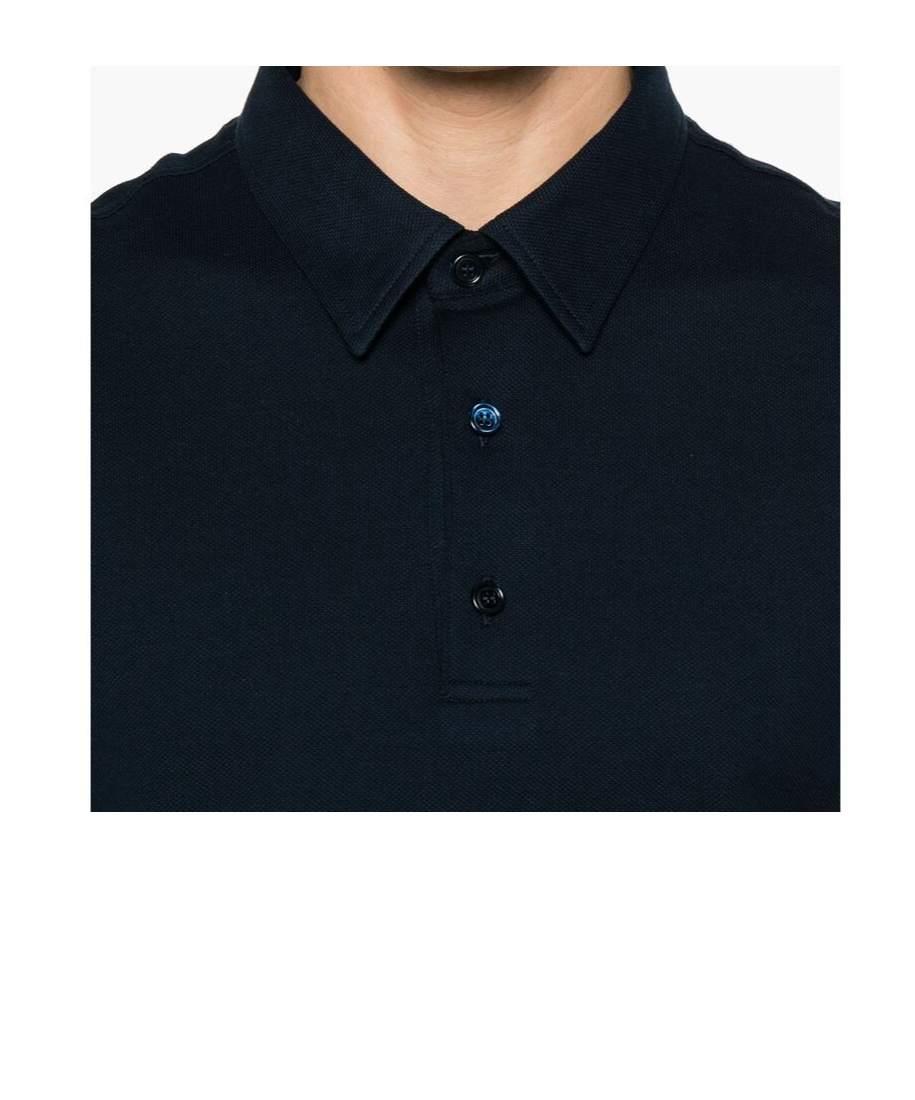 Brioni Short-sleeved Polo Shirt In Black