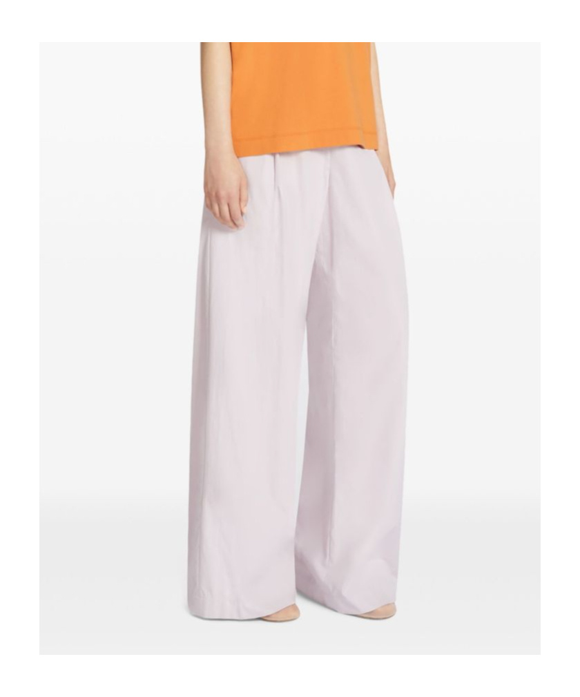 Dries Van Noten Straight Pleated Wide Leg Trousers