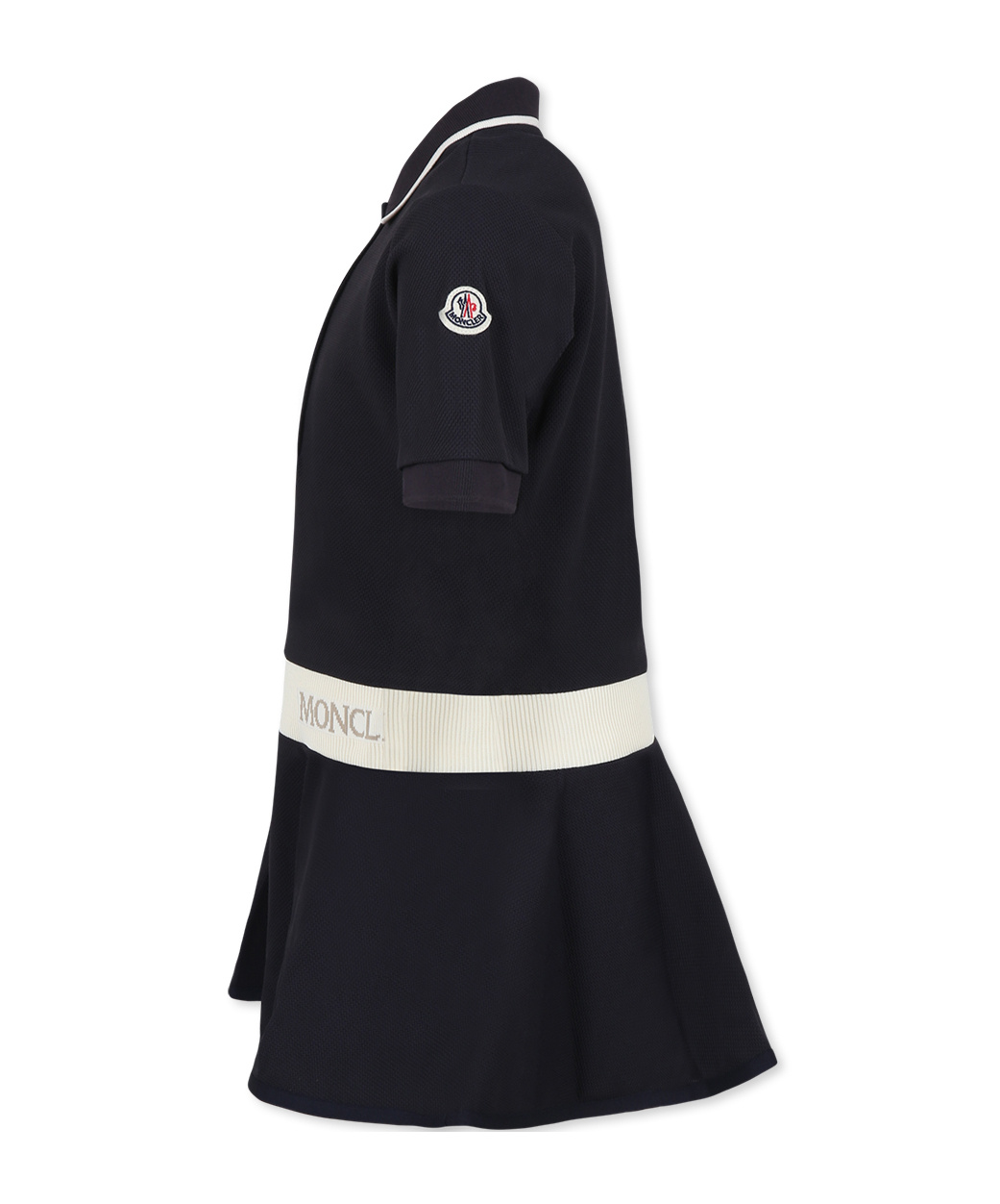 Moncler Short Sleeve Dress In Blue