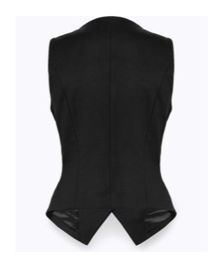 Blugirl Double-breasted Waistcoat In Black