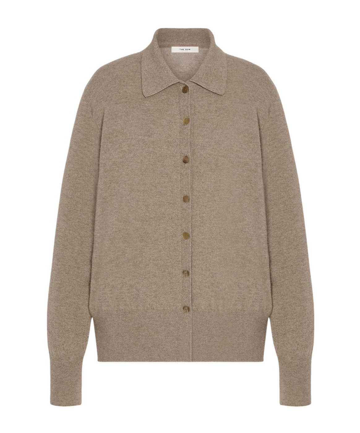 The Row Lillia Cashmere Cardigan In Brown