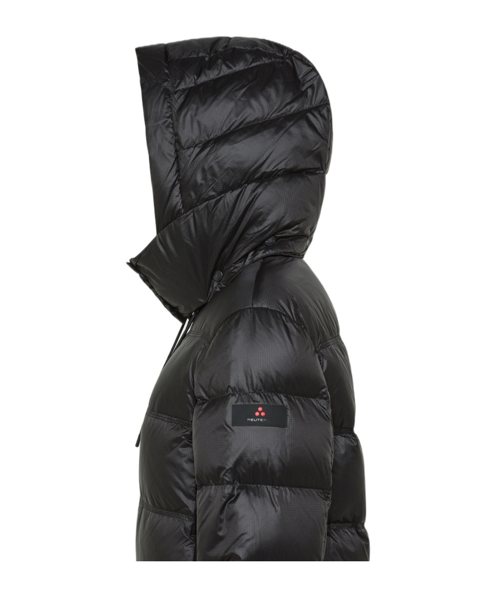Peuterey Long-sleeved Down Jacket In Black