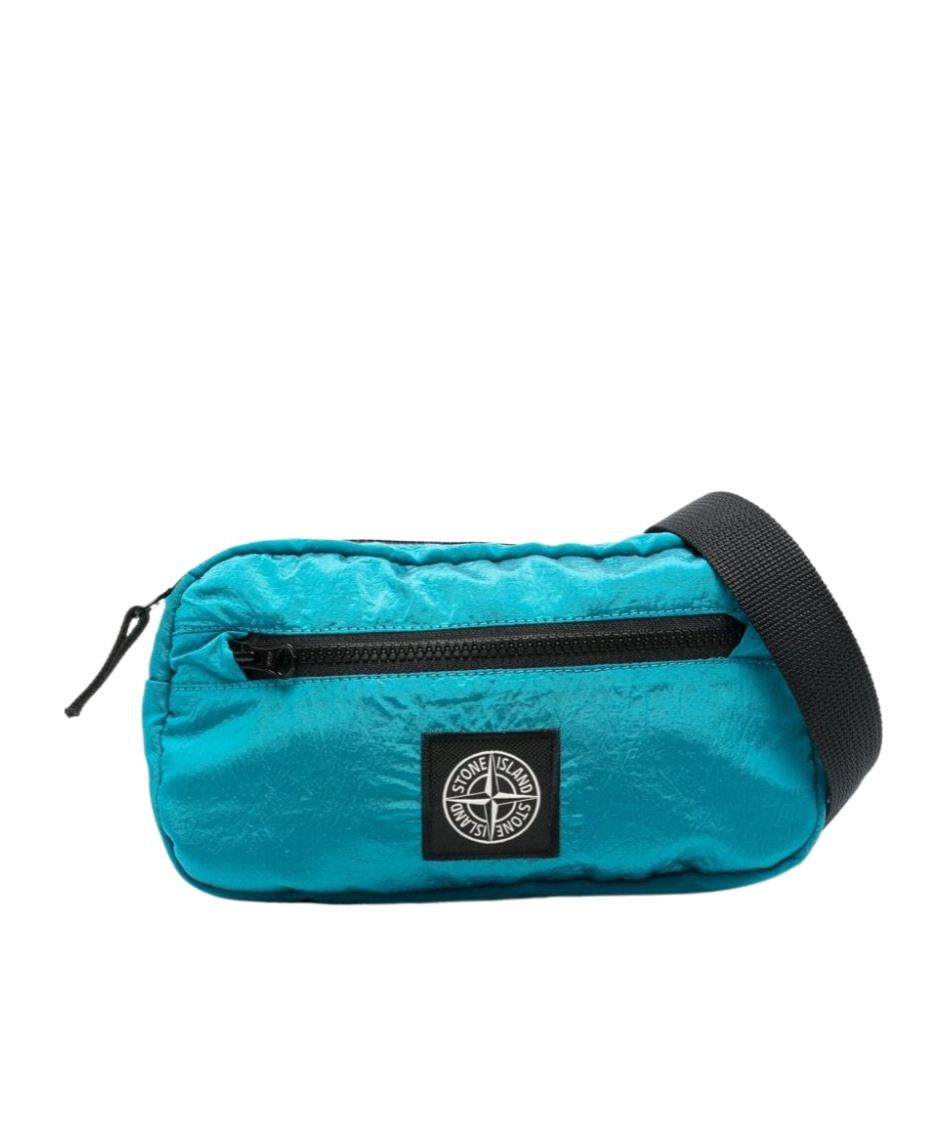 Shop Stone Island Compass Belt Bag In Green