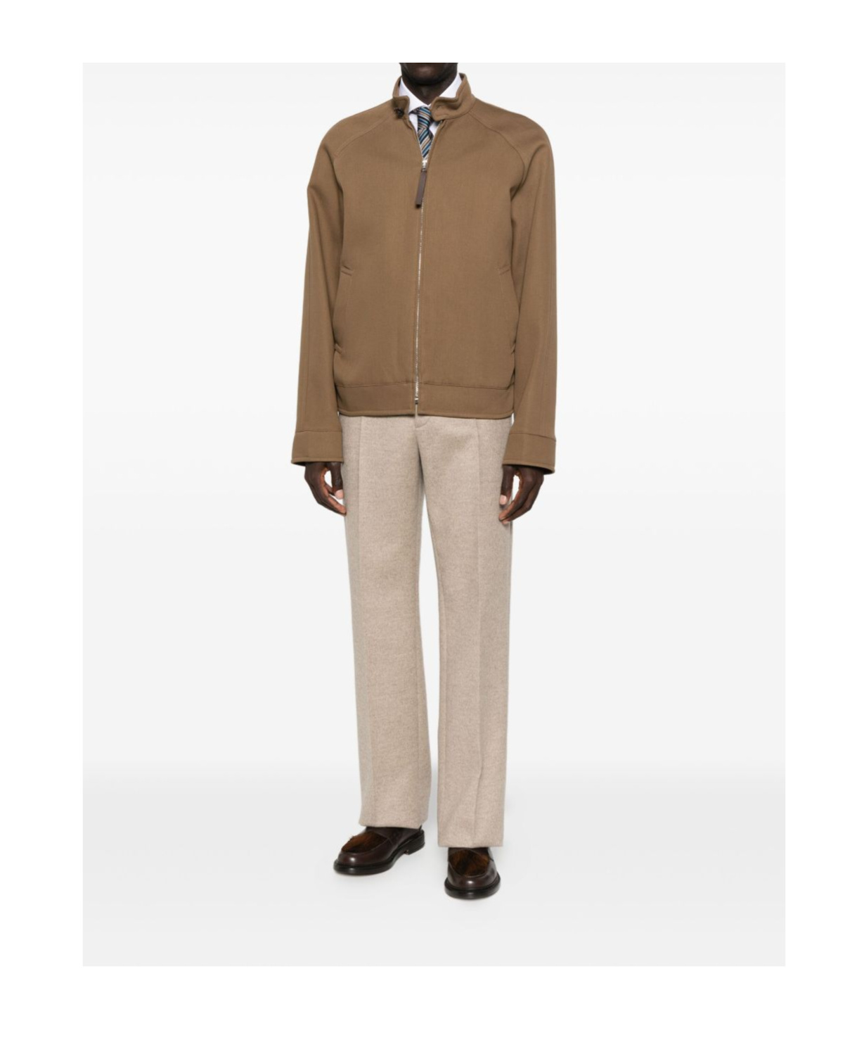 Moschino Zip-fastenning Bomber Jacket In Brown