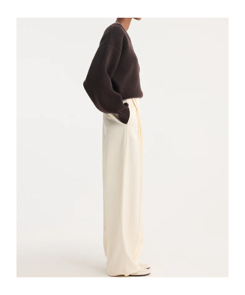 Rohe High-waist Satin Trousers In Neutral