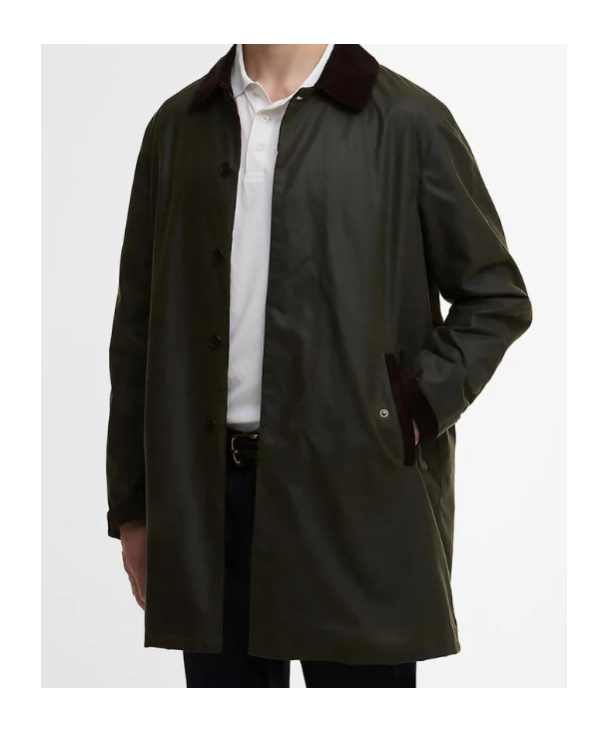 Barbour X Baracuta Trench Coat In Green