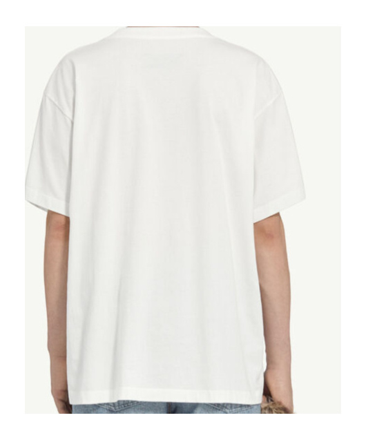 Mm6 Maison Margiela Mm6 By Maison Margiela Minimalist Logo Short Sleeve T-shirt In White