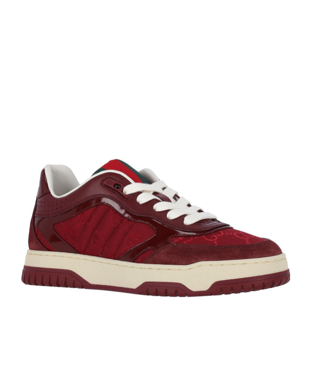Shop Gucci Women's Re-web Sneaker In Red