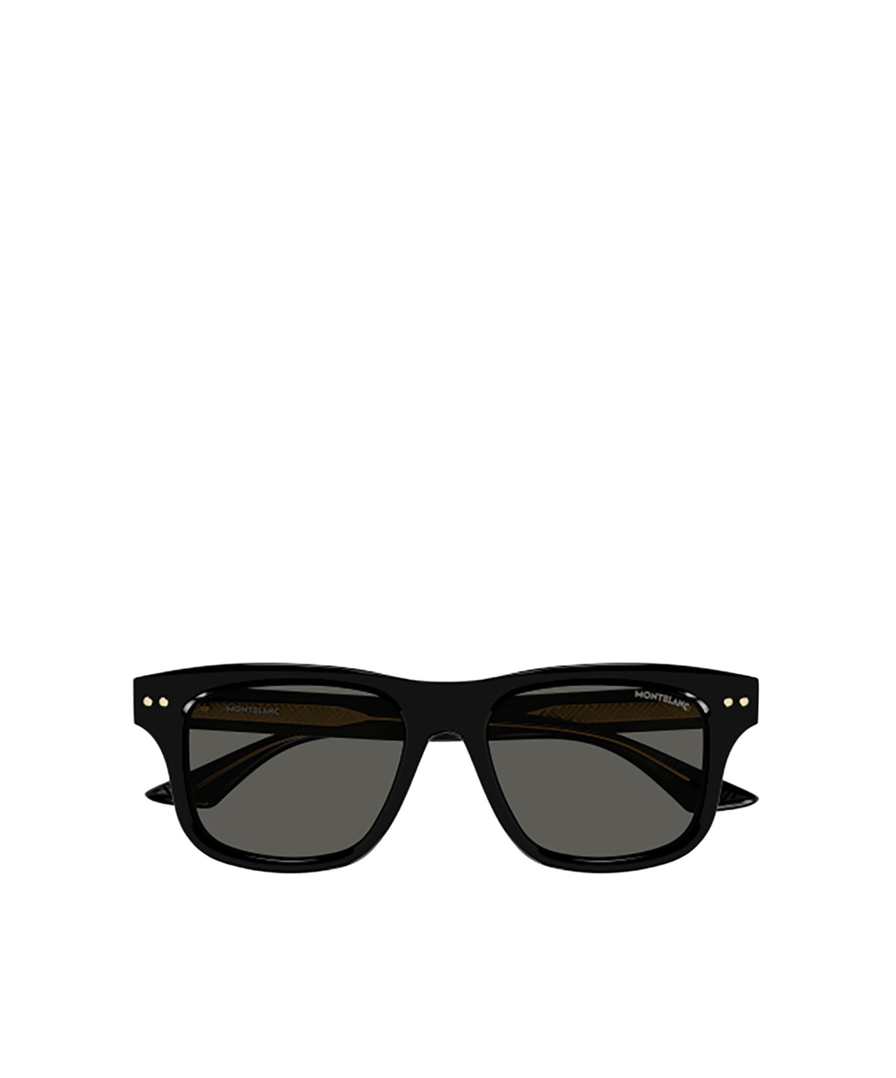 Montblanc Mb0319s Sunglasses In Black Black Smoke