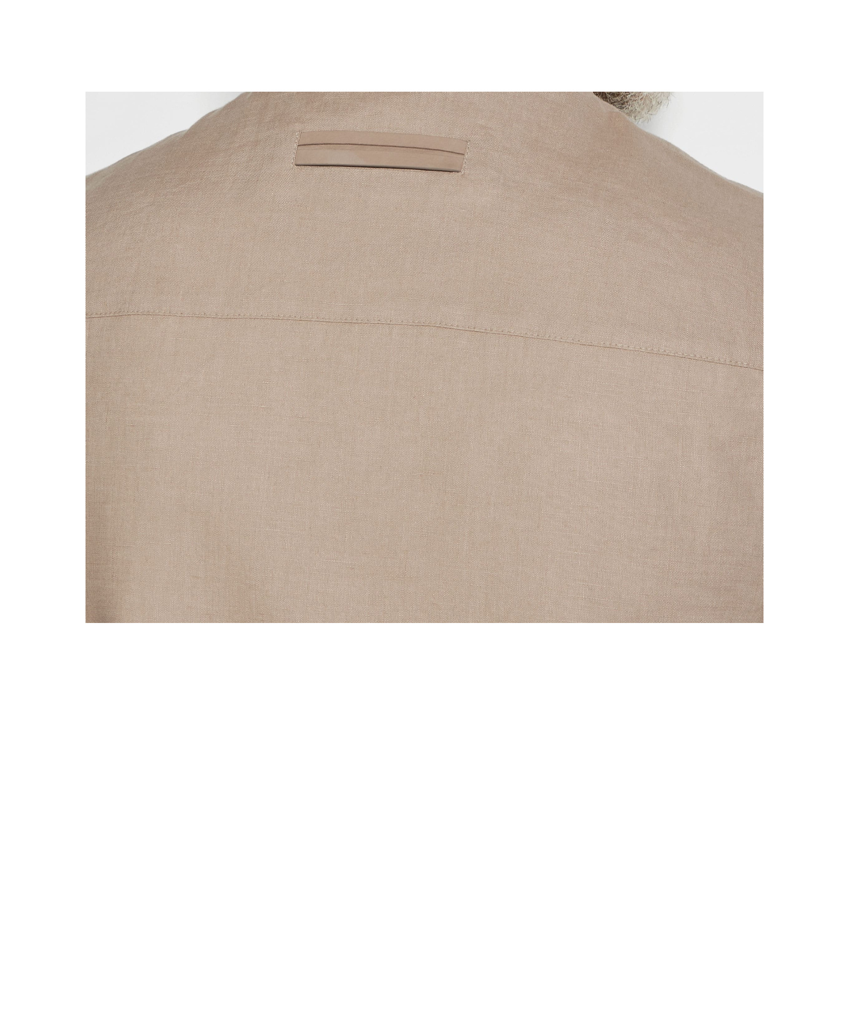 Zegna Oasi Lino Zipped Vest In Neutral