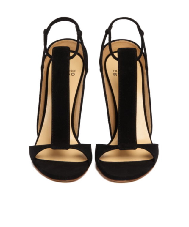 Francesco Russo Stilet-heeled Sandals In Black