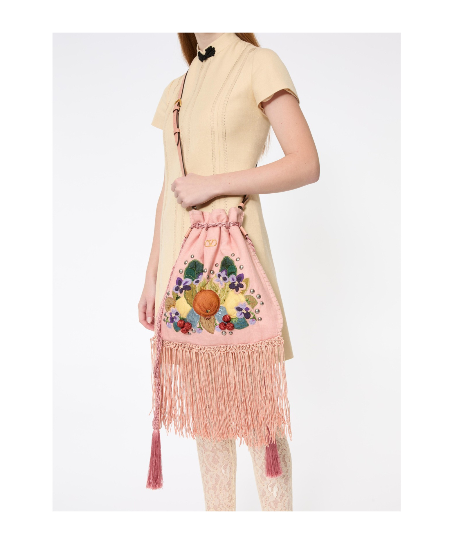 Valentino Tassel Shoulder Bag