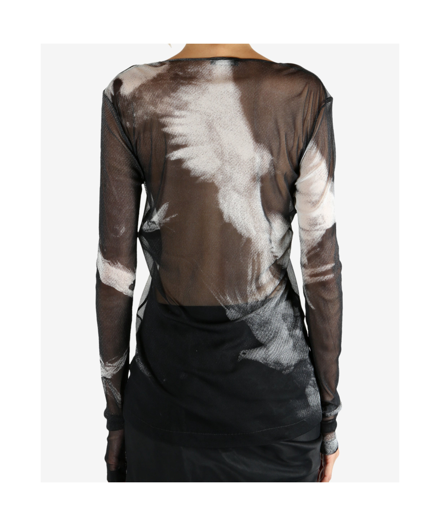 Ann Demeulemeester Long Sleeve T-shirt In Black