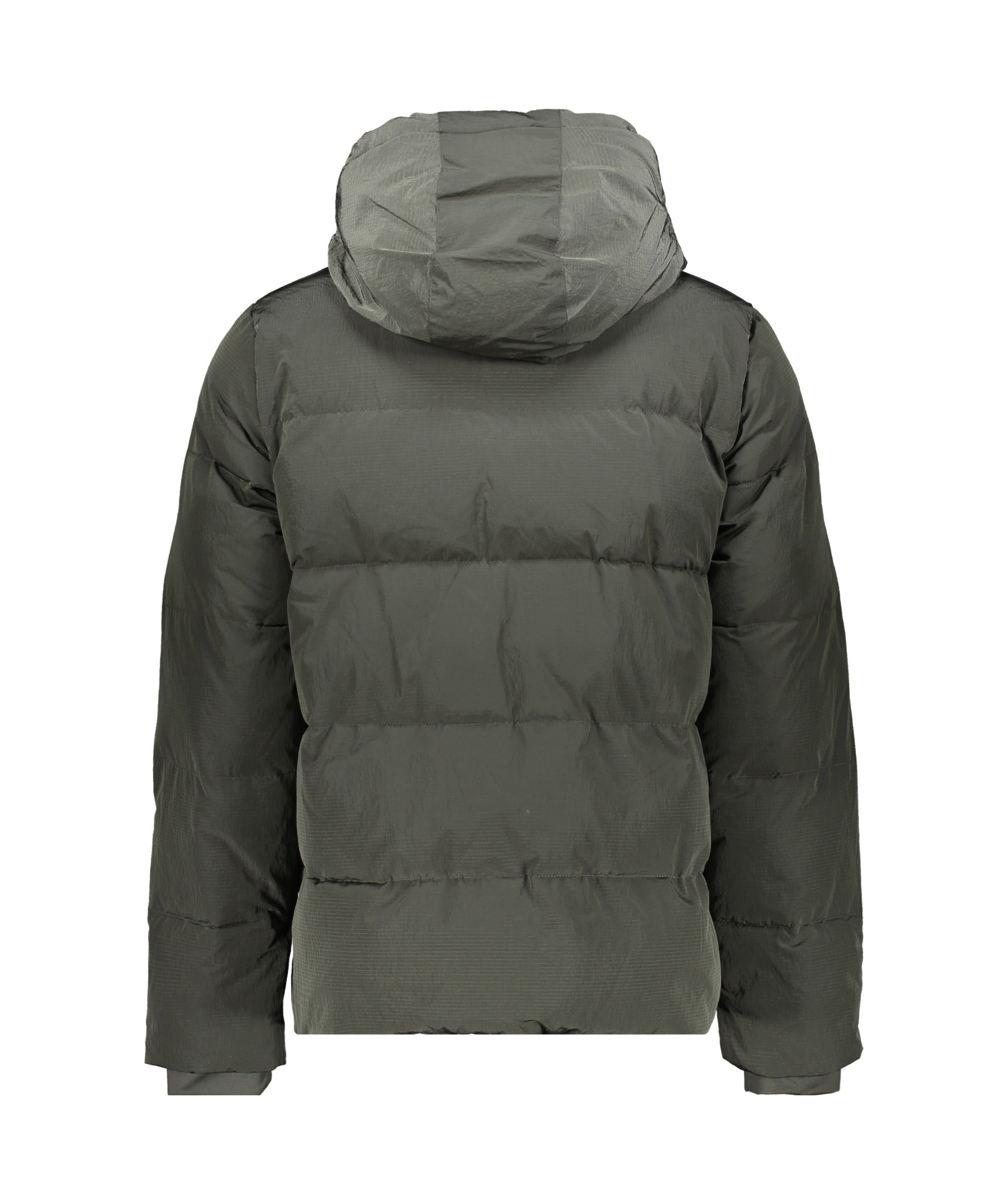 K-way Hooded Down Jacket In Black