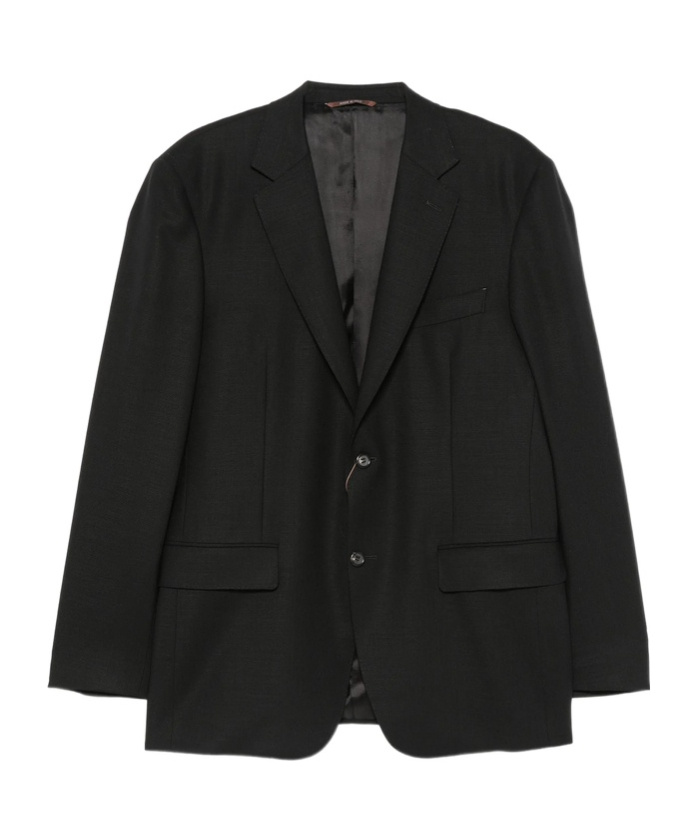 Canali Single-breasted Notched-lapels Blazer In Black