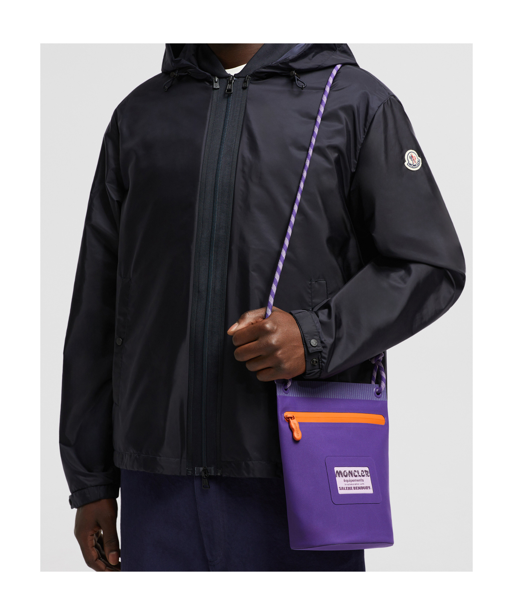 Moncler X Salehe Bembury Amoeba Shoulder Bag In Blue