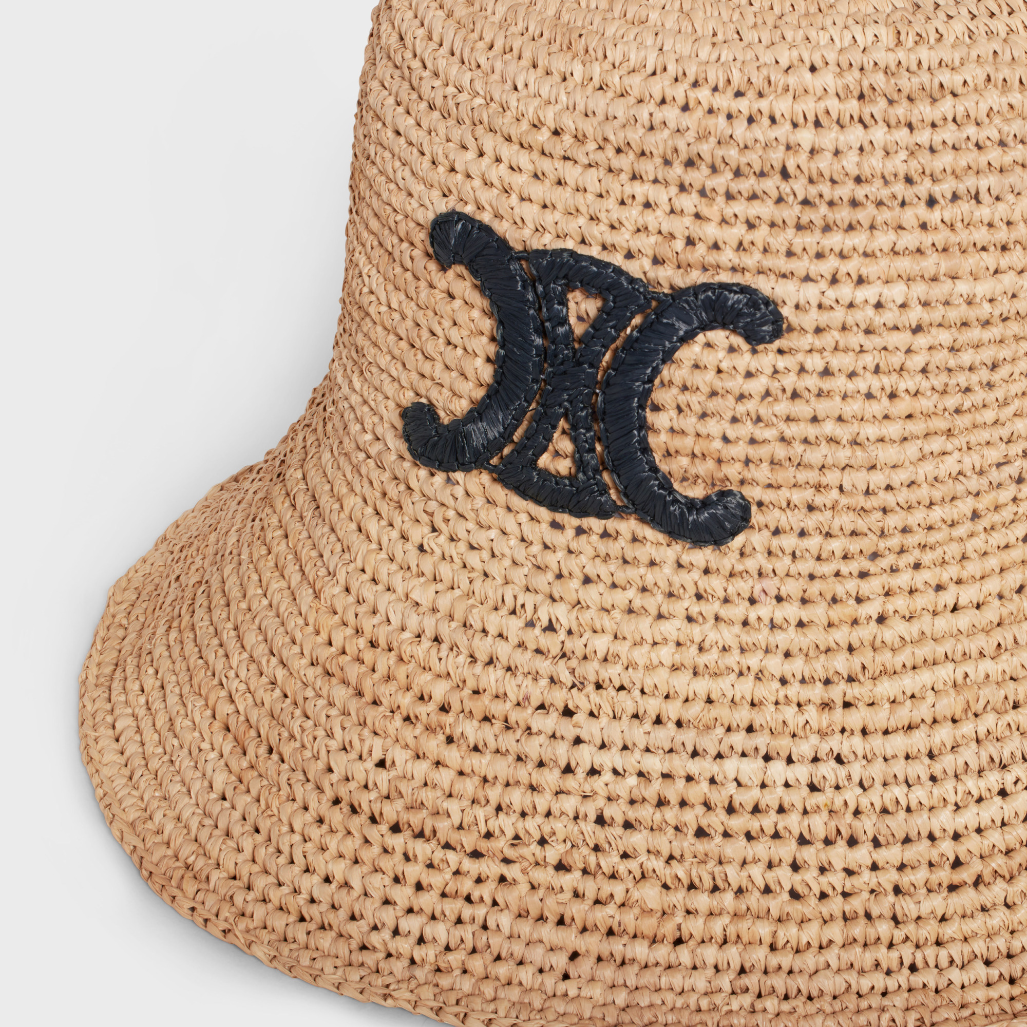 Celine Triomphe Bucket Hat In Honey-colored
