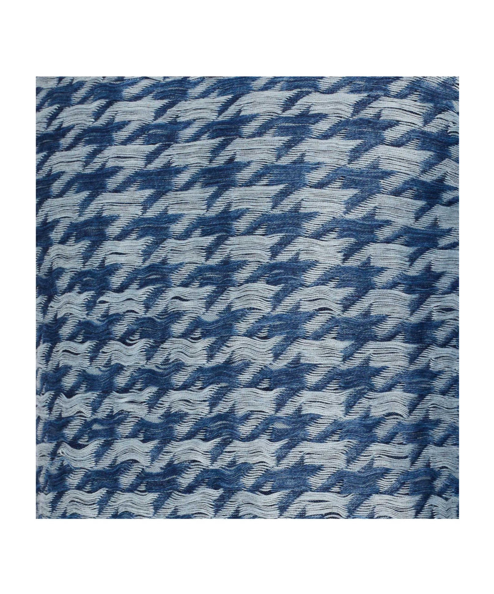 Diesel Crewneck Houndstooth Pattern Sweater In Blue