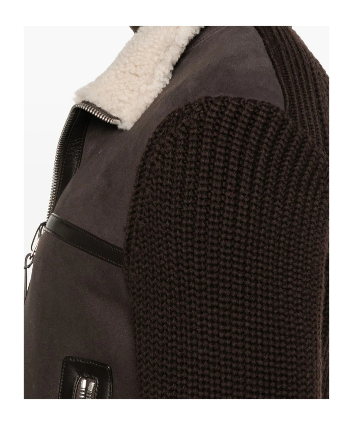 Mackage Zip-up Leather Jacket In Brown