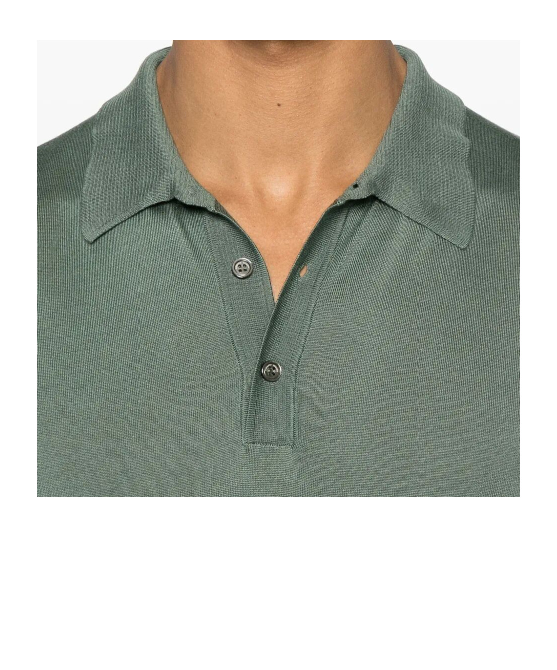 Roberto Collina Ribbed Collar Polo Shirt With Short Sleeves In Gray