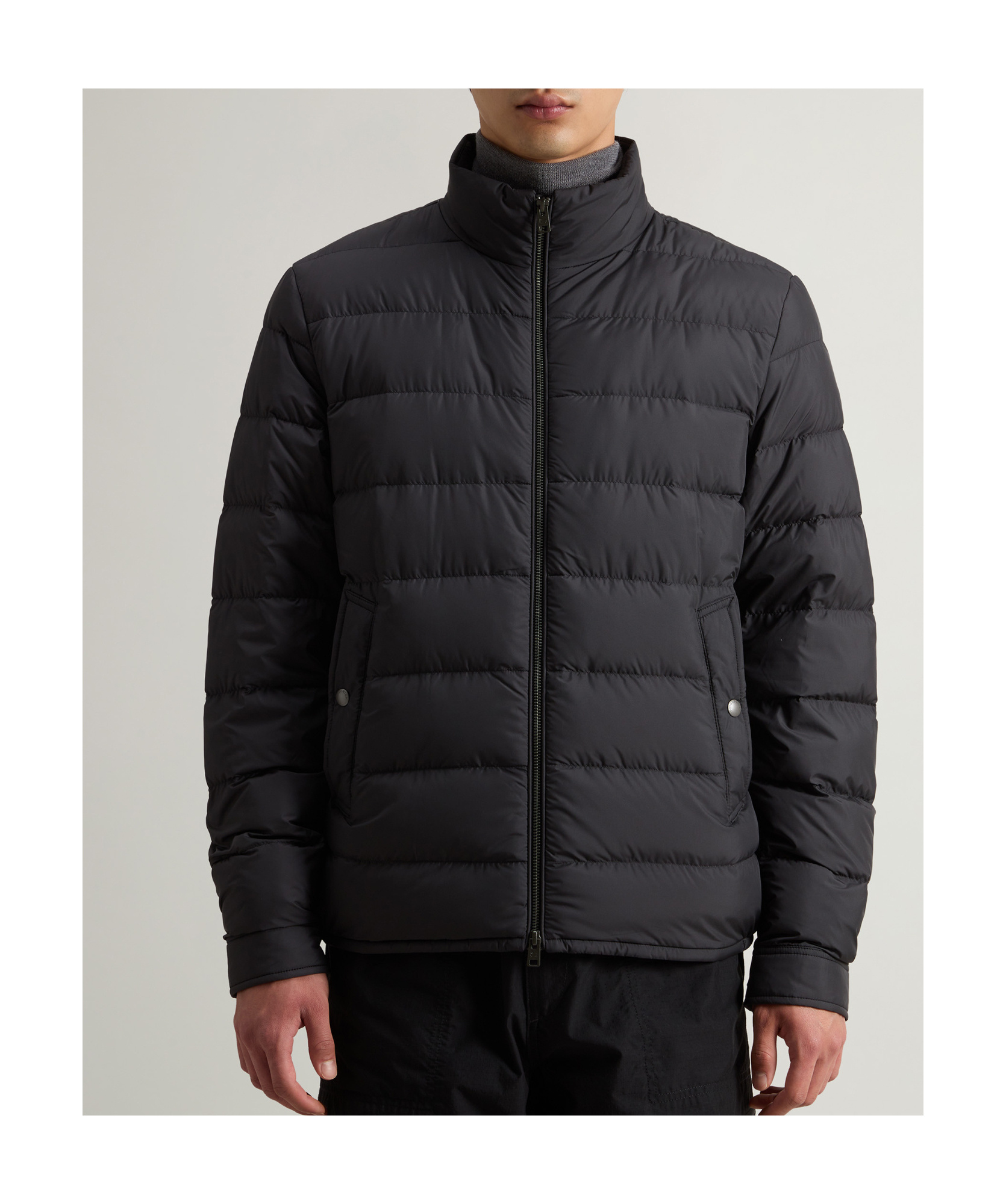 Woolrich Ultrafine Fiber Lightweight Down Jacket In Black