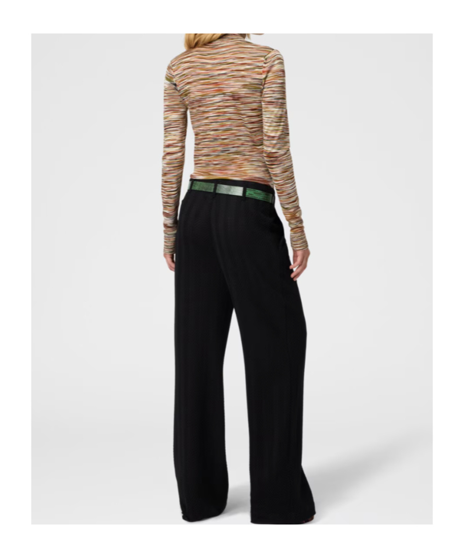 Missoni High-neck Sweater In Flame Smooth Knit In Multi