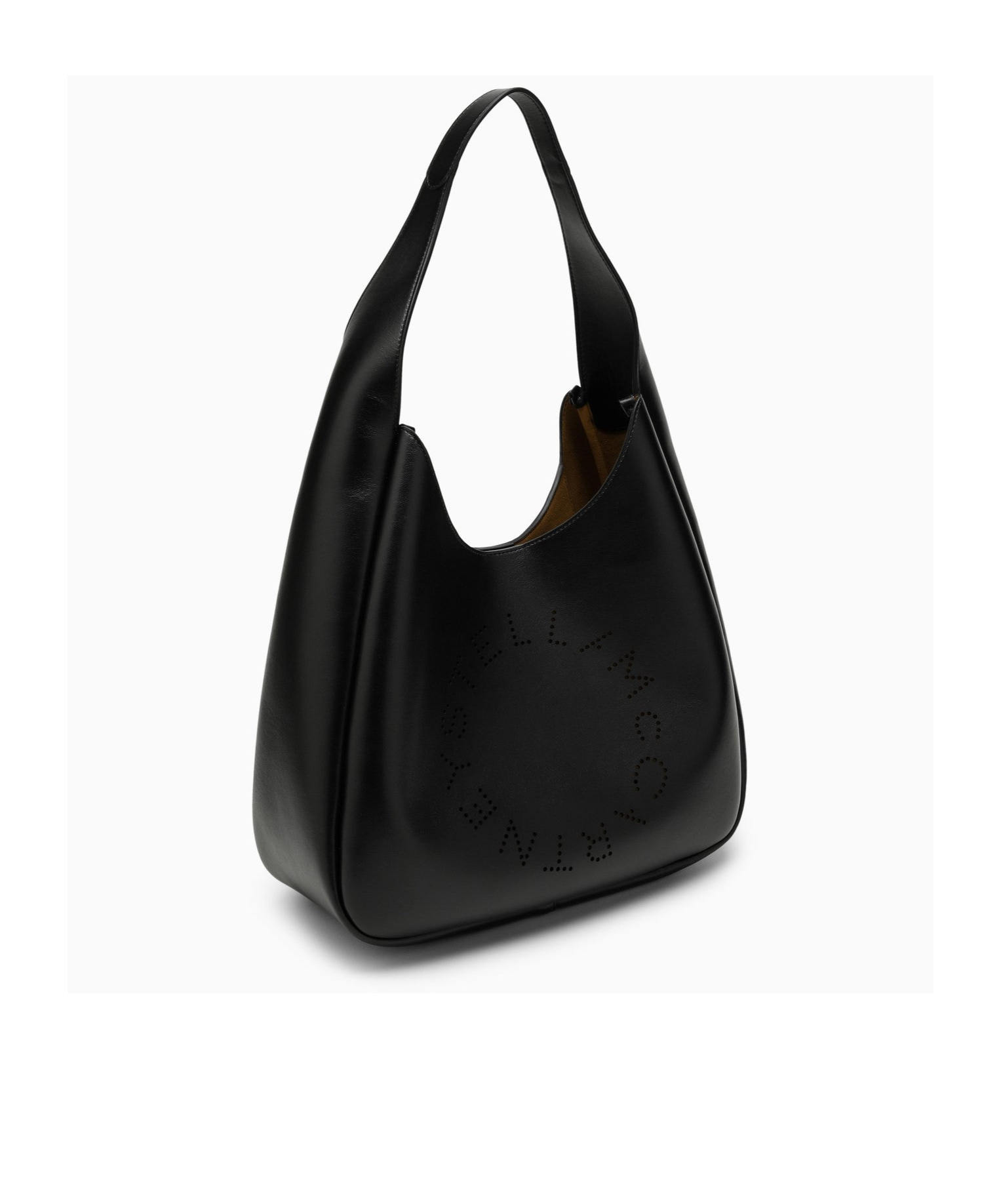 Stella Mccartney Cut-out Logo Tote Bag In Black