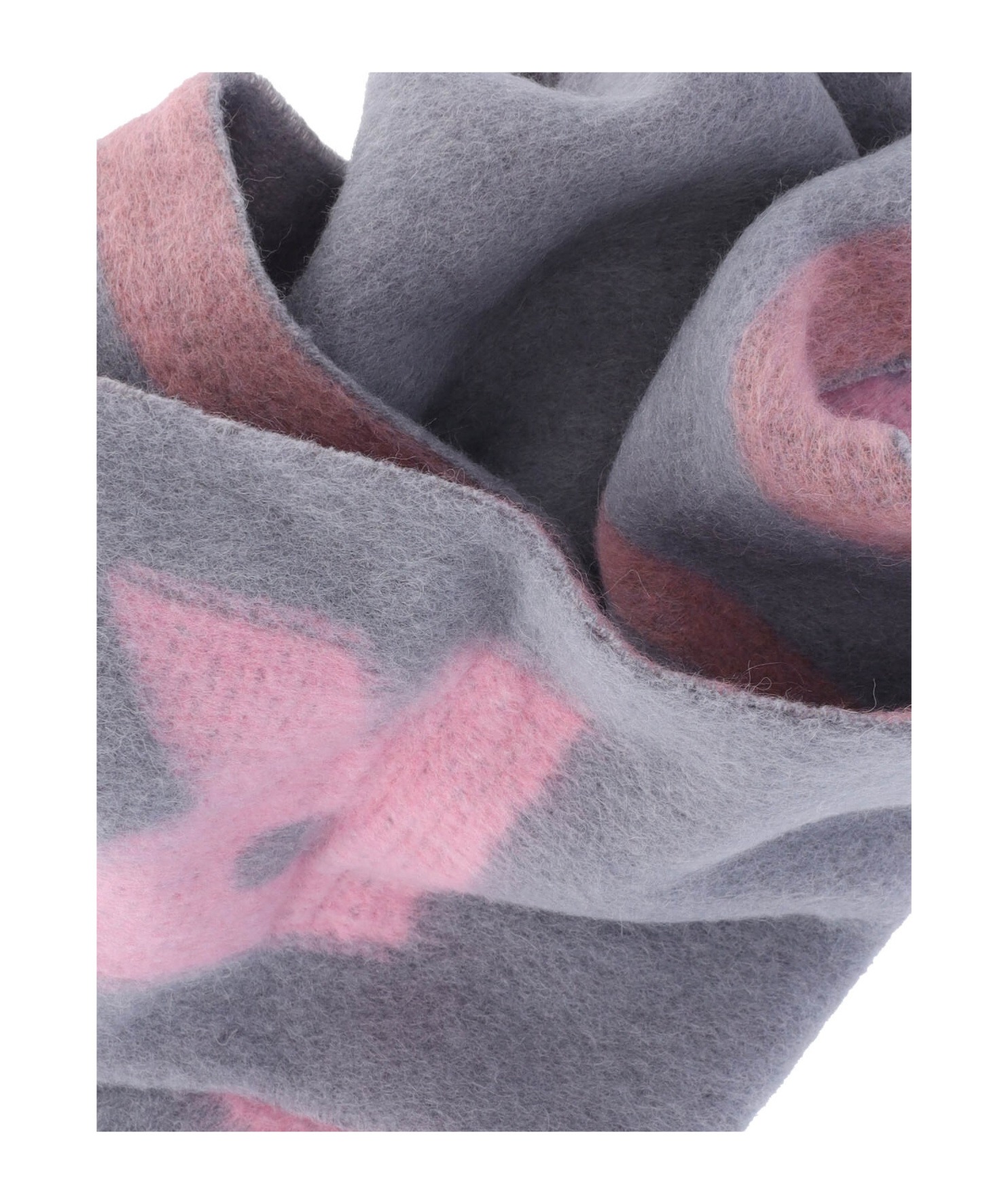 Marni Striped Fringed Scarf In Gray