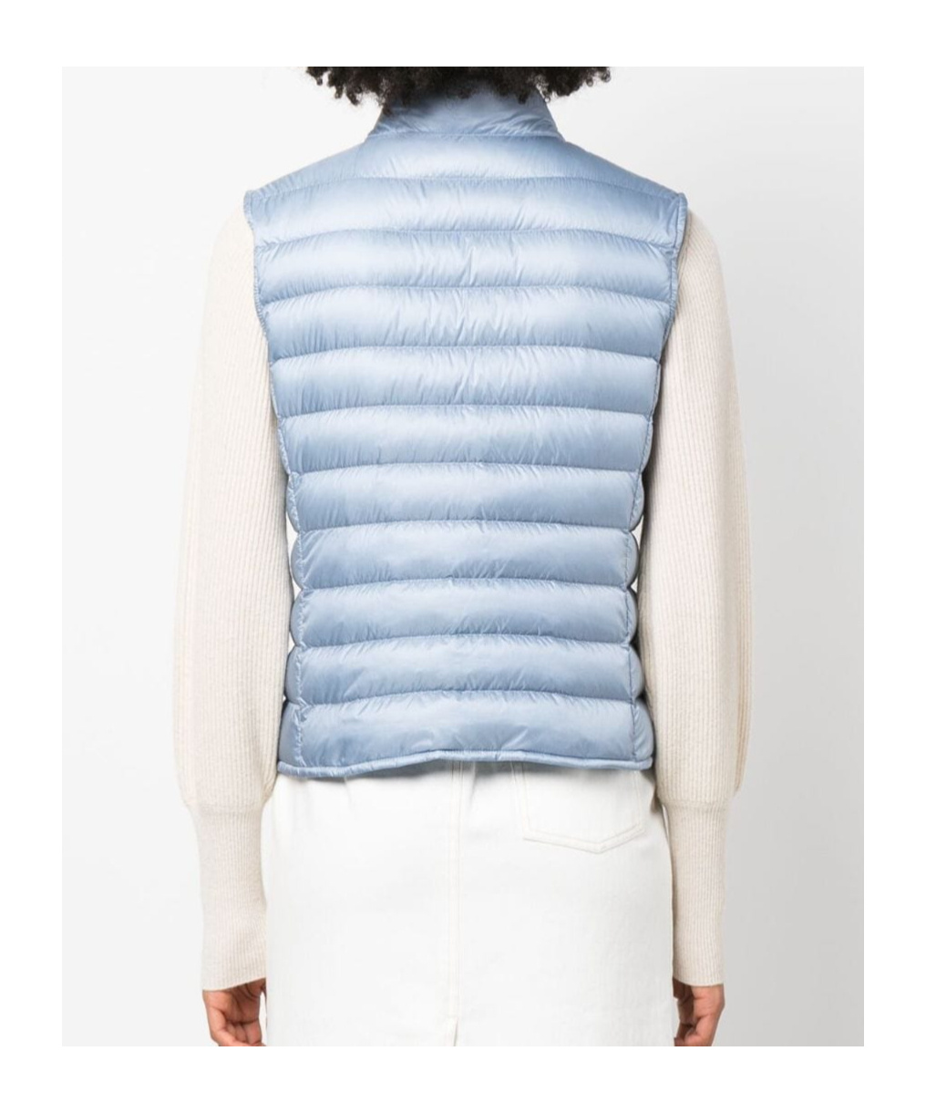 Moncler Liane Nylon Down Vest In Blue