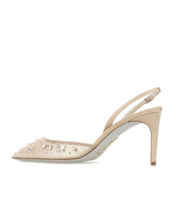 René Caovilla High-heeled Sandals In Nude