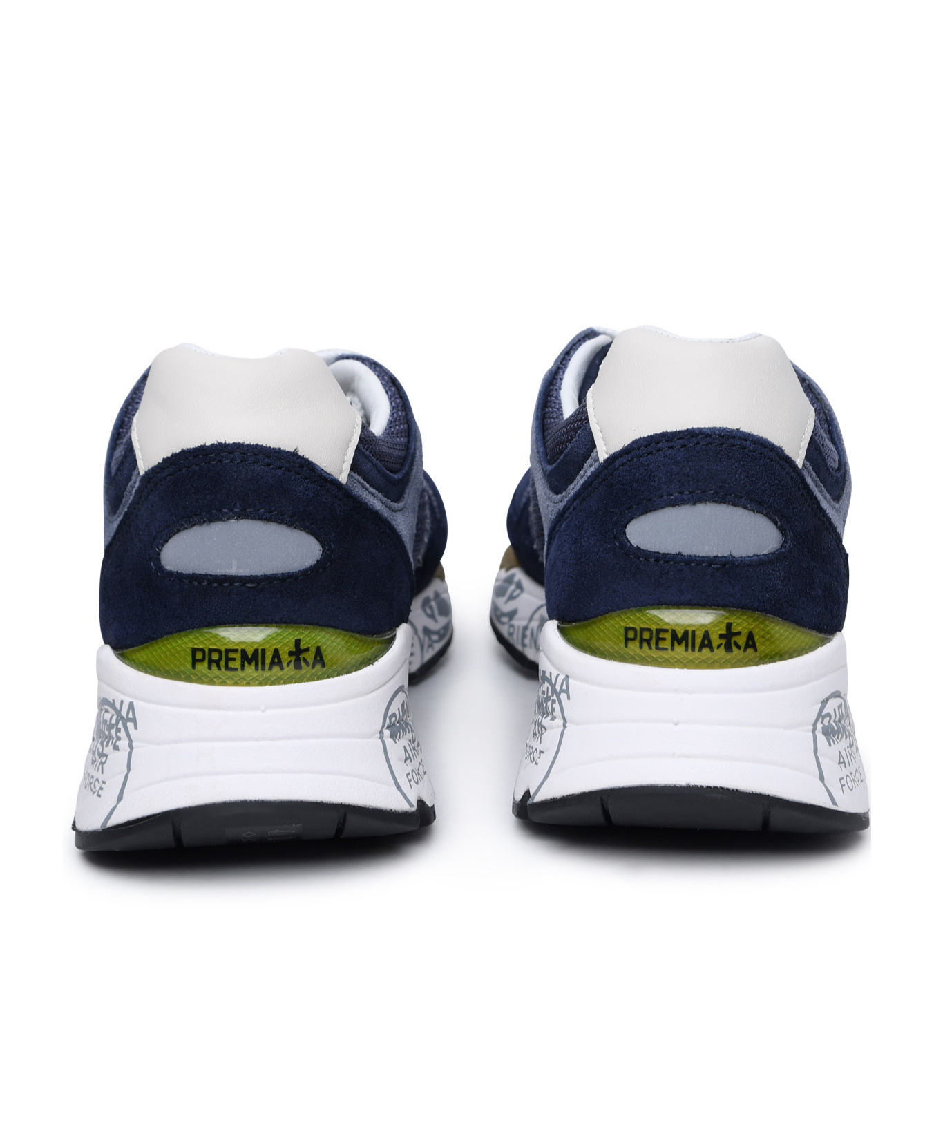 Premiata Mase Mesh And Suede Sneakers In Multicolor