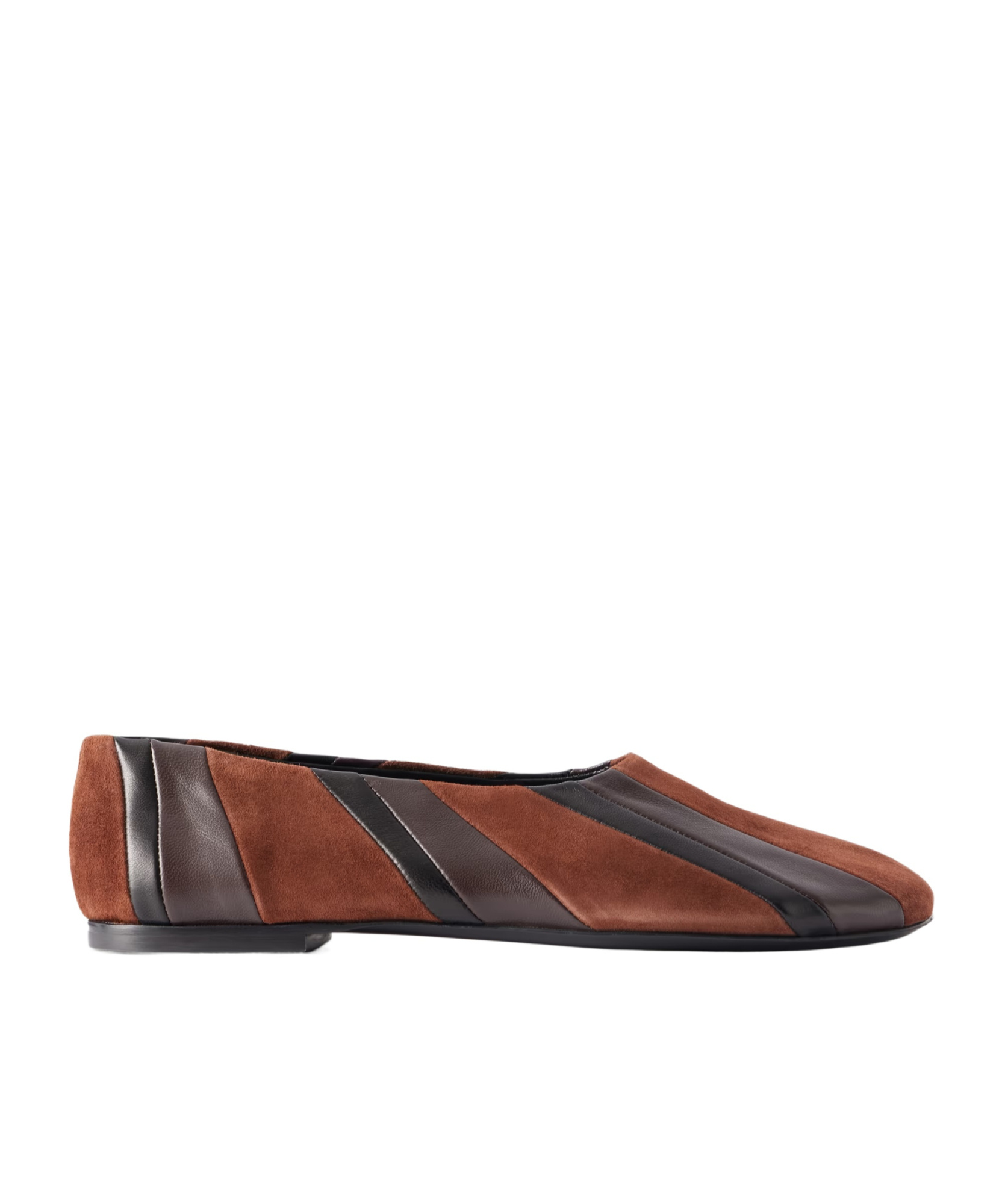 Proenza Schouler Square-toe Flat Shoes In Brown