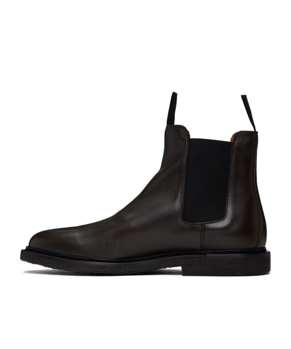 Common Projects Elastic Side Stitching Boots In Black
