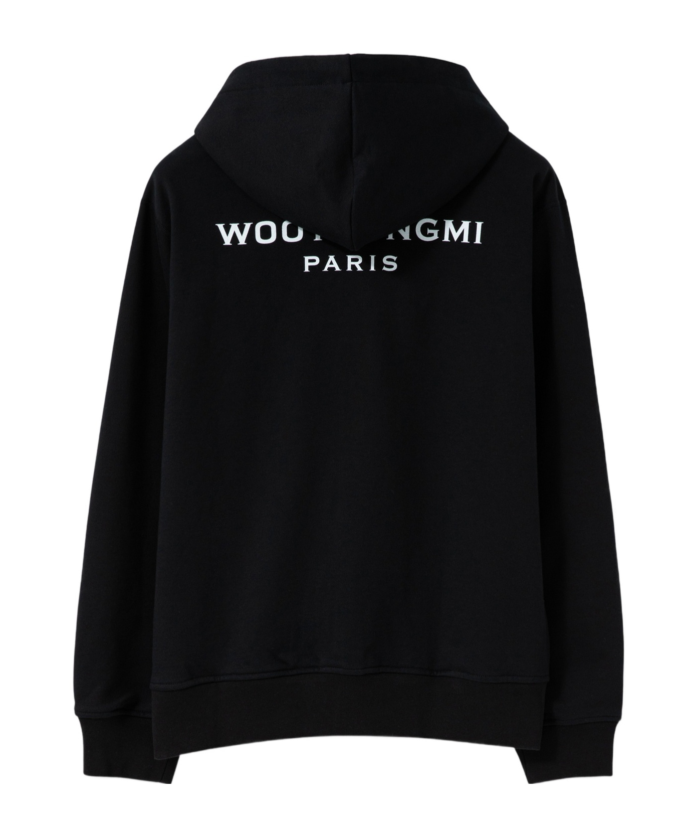 Wooyoungmi Long-sleeved Hooded Sweater In Black