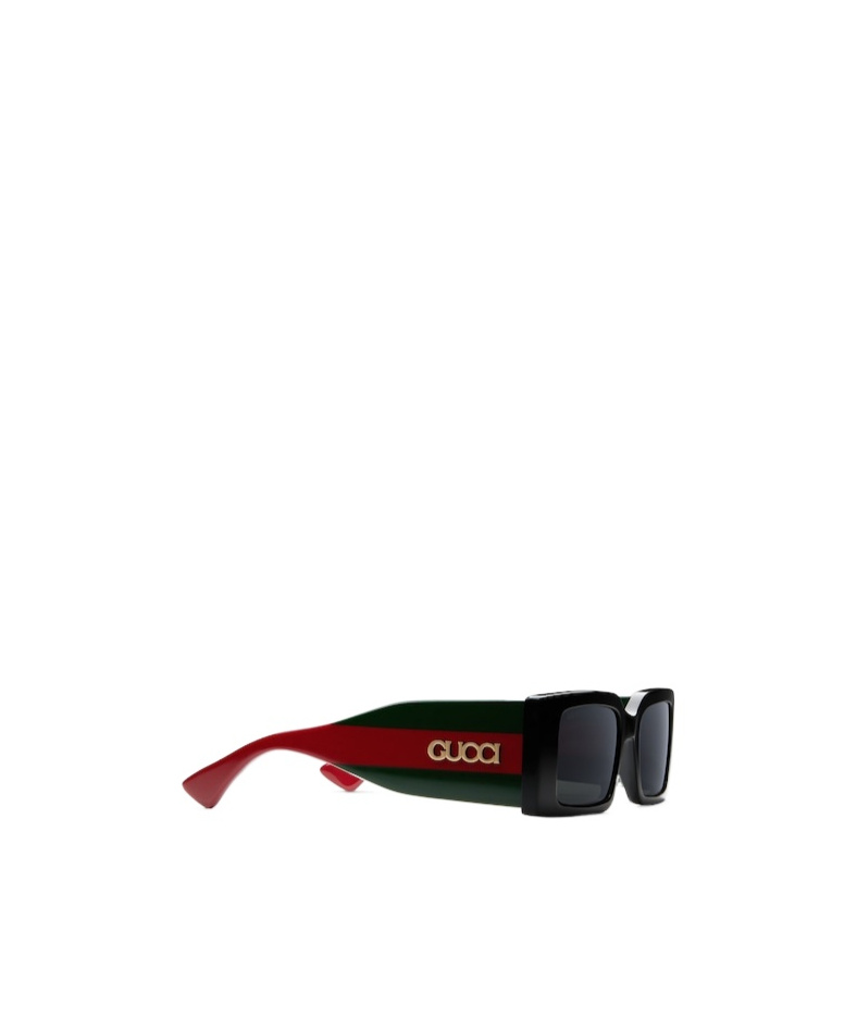 Gucci Rectangular Sunglasses In Black