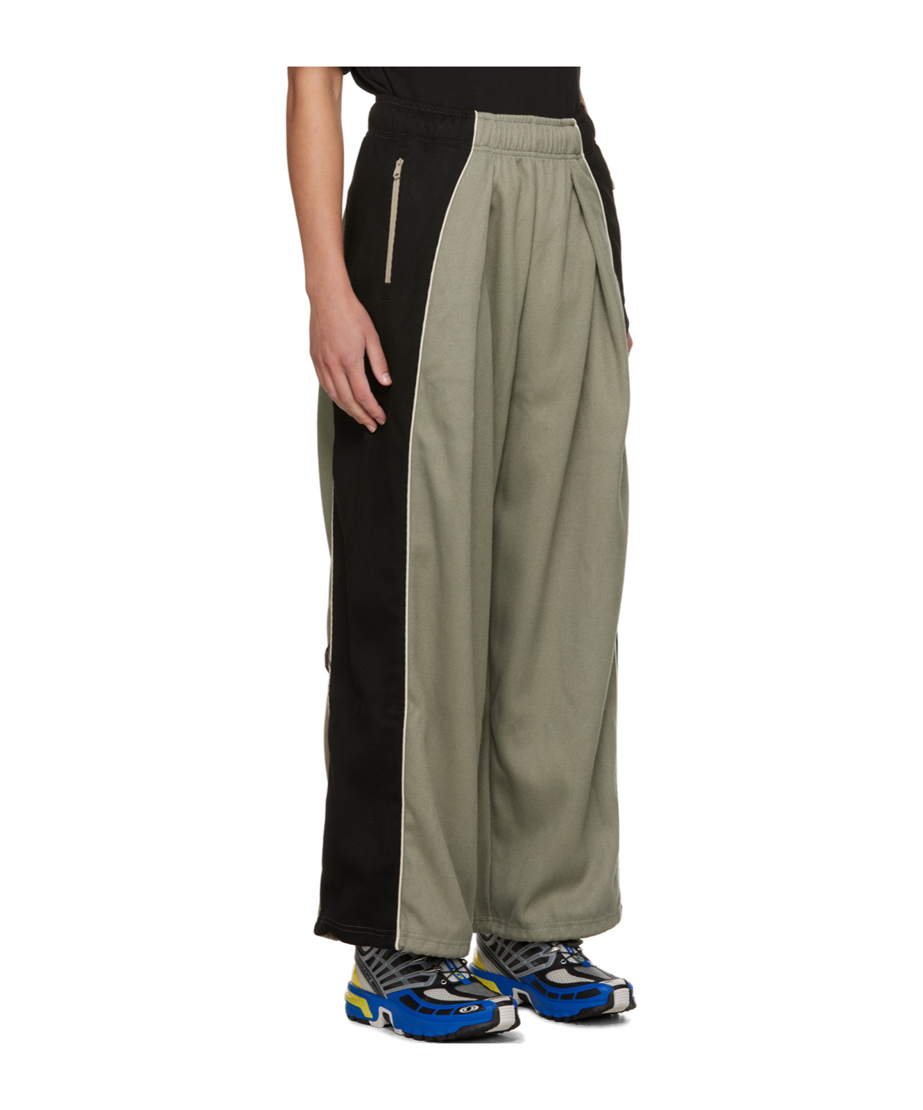 Ader Error Stitched Drawstring Sweatpants In Green