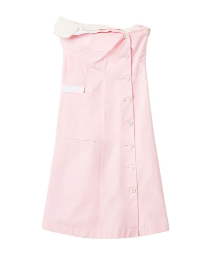 Miu Miu Poplin Dress In Pink