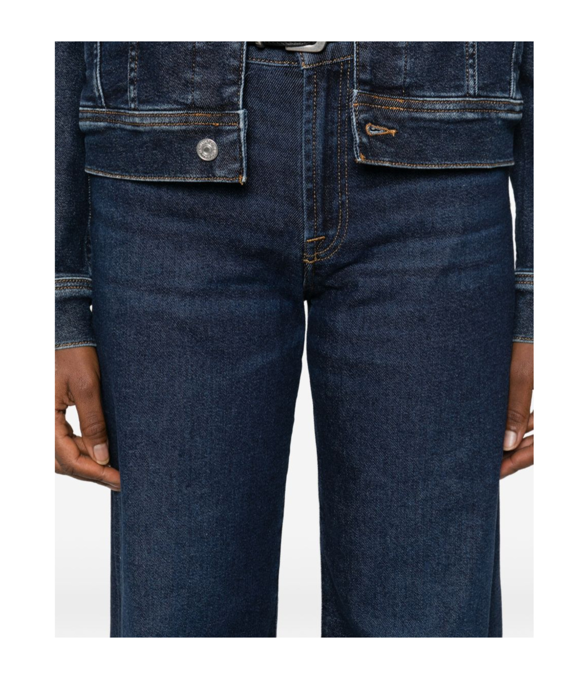 Blue Seven Belt Loop Jeans In Blue