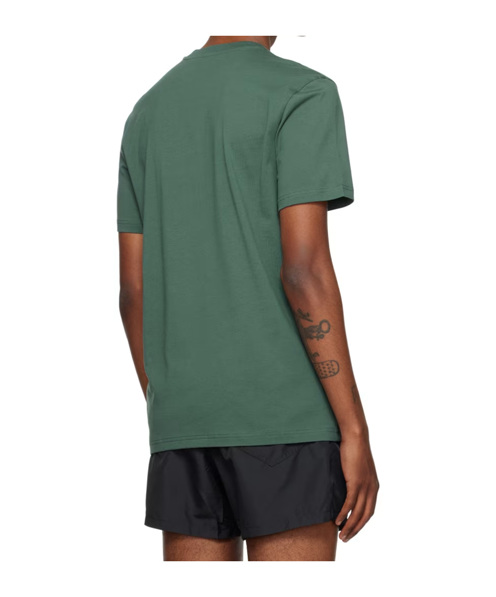 Moschino Logo-print Cotton T-shirt In Green