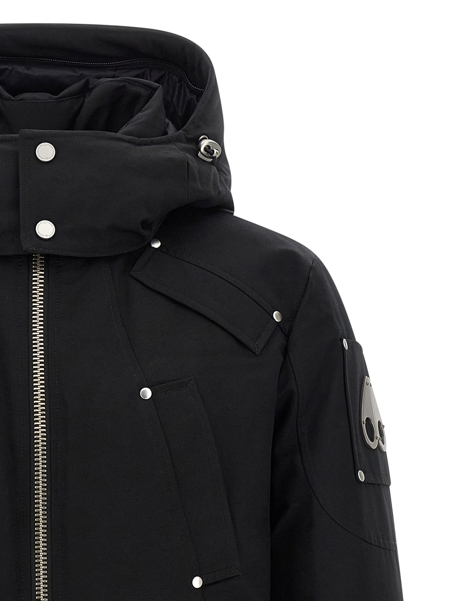Moose Knuckles Original Ballistic Down Jacket In Black